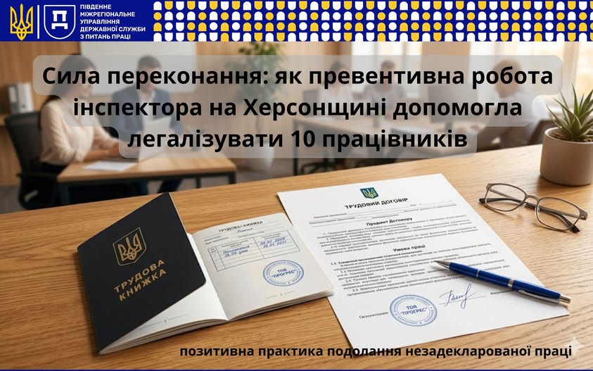 5 Банер Позитивна практика подолання незадекларірованої праці Сила переконання як превентивна 